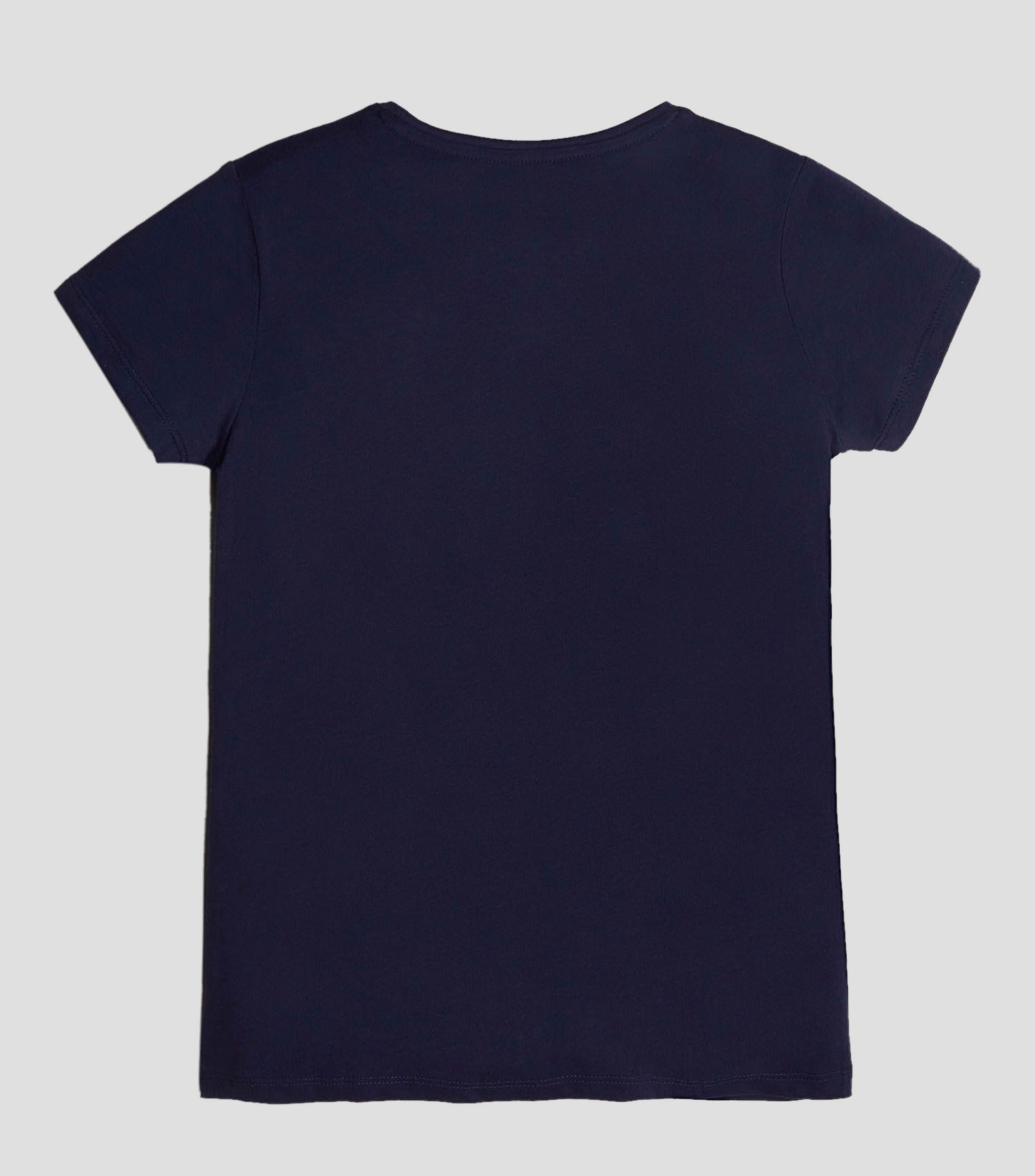 Playera Azul Marino Logo Guess